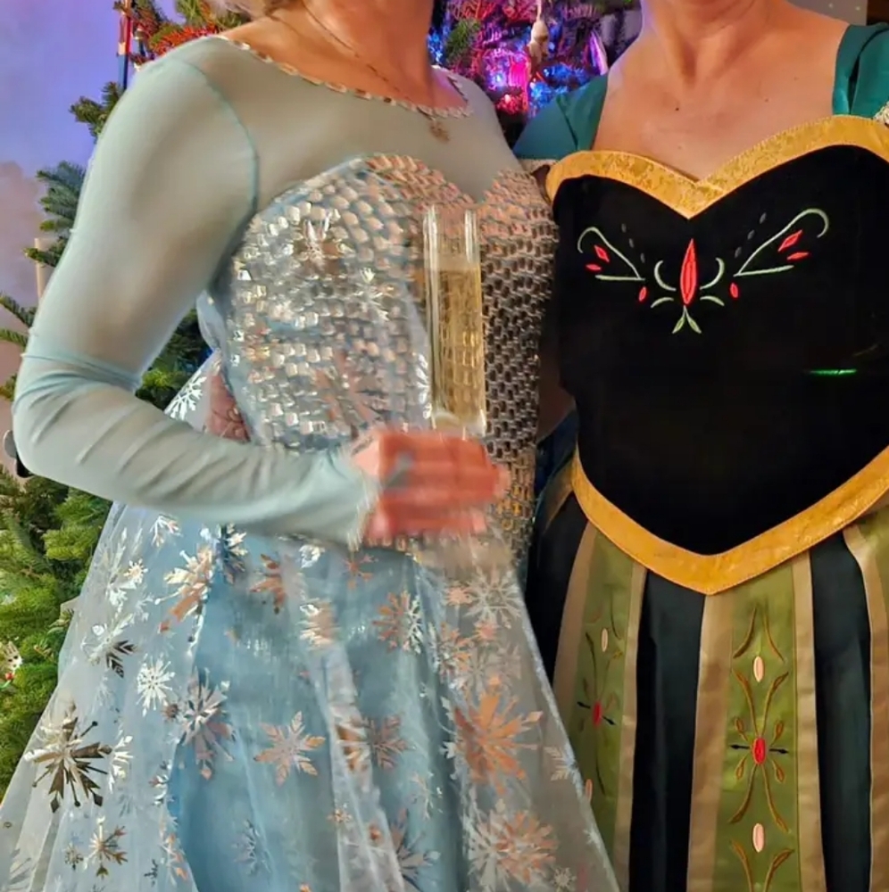 Costume: Handmade Frozen Elsa Gown And Cape, plus Crown with full price offer - Picture 15 of 17